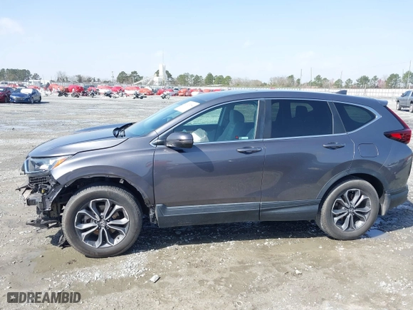 2022 Honda CR-V EX with VIN 5J6RW1H53NA011257, listed as a IAAI auction lot 41727284 with 105,543 mi miles. Bid and sale history available at carsss.com. Image 15.