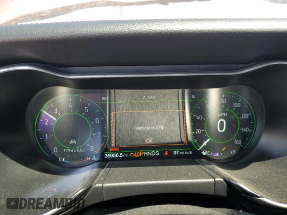 2022 Ford Mustang GT with VIN 1FA6P8CF1N5109250, listed as a Copart auction lot 61502765 with 35,956 mi miles and Salvage title. Bid and sale history available at DreamBid. Image 9.