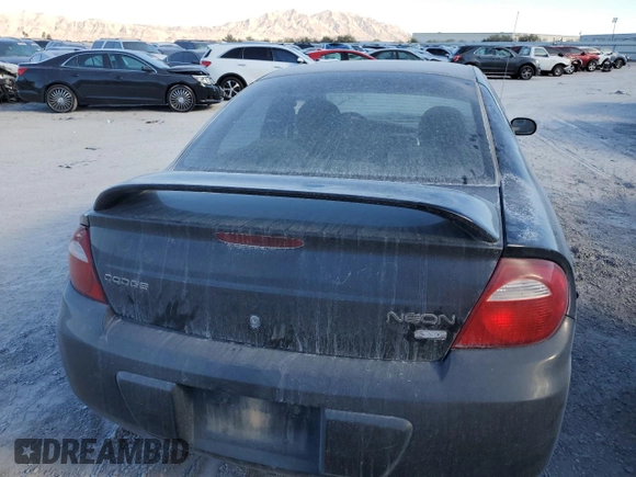 2005 Dodge Neon SXT with VIN 1B3ES56C25D237265, listed as a Copart auction lot 44866665 with 201,991 mi miles and Salvage Title. Bid and sale history available at carsss.com. Image 6.
