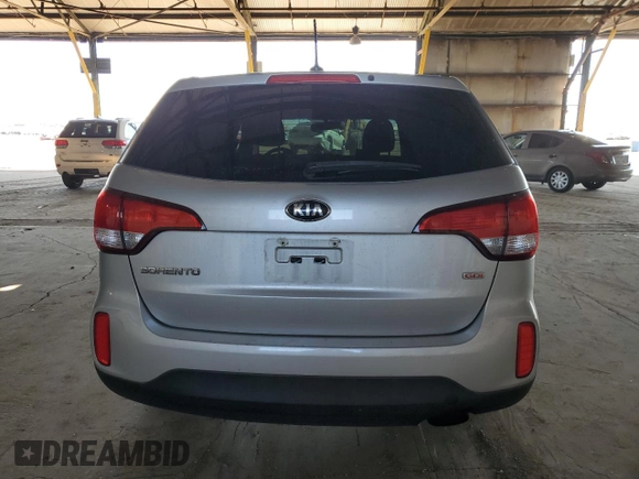 2015 Kia Sorento LX with VIN 5XYKT3A63FG618775, listed as a Copart auction lot 53165155 with 153,070 mi miles and Salvage Title. Bid and sale history available at carsss.com. Image 6.
