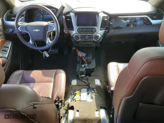 2015 Chevrolet Tahoe LTZ with VIN 1GNSCCKC0FR639998, listed as a Copart auction lot 46825225 with 0 mi miles and Salvage Title. Bid and sale history available at carsss.com. Image 8.