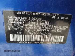 2017 Subaru WRX STI Limited с VIN JF1VA2Y64H9823891, выставлен на аукционе Copart как лот 56522635 с пробегом 79 463 миль миль и Чистый • Clean title. История ставок и продаж доступна на DreamBid. Изображение 12.