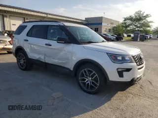 2018 Ford Explorer Sport with VIN 1FM5K8GT4JGB13453, listed as a Copart auction lot 56945725 with 108,371 mi miles and Salvage title. Bid and sale history available at DreamBid. Image 4.