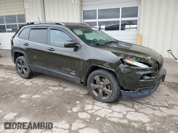 2016 Jeep Cherokee 75th Anniversary with VIN 1C4PJLCB9GW307488, listed as a Copart auction lot 50942825 with 142,740 mi miles and Salvage Title. Bid and sale history available at carsss.com. Image 4.