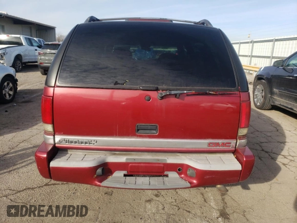 2001 GMC Jimmy SLE with VIN 1GKDT13W912185013, listed as a Copart auction lot 83922514 with 0 mi miles and Salvage Title. Bid and sale history available at carsss.com. Image 6.