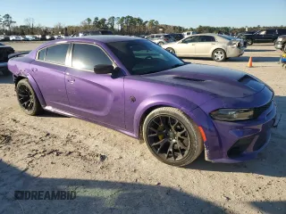 2023 Dodge Charger SRT Hellcat Widebody Jailbreak with VIN 2C3CDXL97PH585769, listed as a Copart auction lot 42298925 with 5,388 mi miles and Salvage Title. Bid and sale history available at carsss.com. Image 4.