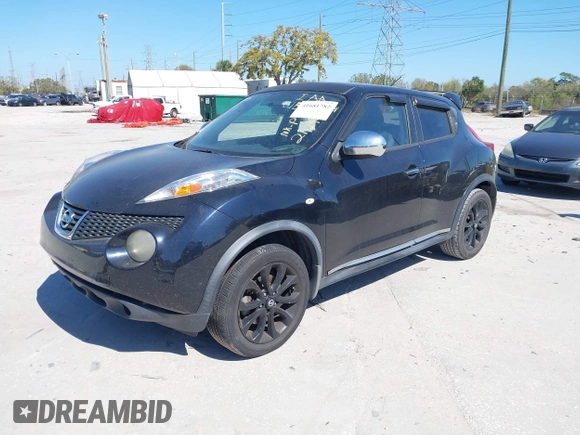 2013 Nissan Juke SV with VIN JN8AF5MV2DT211294, listed as a IAAI auction lot 41681782 with 154,566 mi miles. Bid and sale history available at carsss.com. Image 2.
