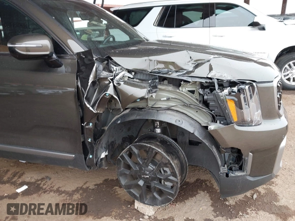 2023 Kia Telluride SX Prestige X-Line with VIN 5XYP5DGC5PG407971, listed as a IAAI auction lot 41578334 with 50,481 mi miles and . Bid and sale history available at DreamBid. Image 6.