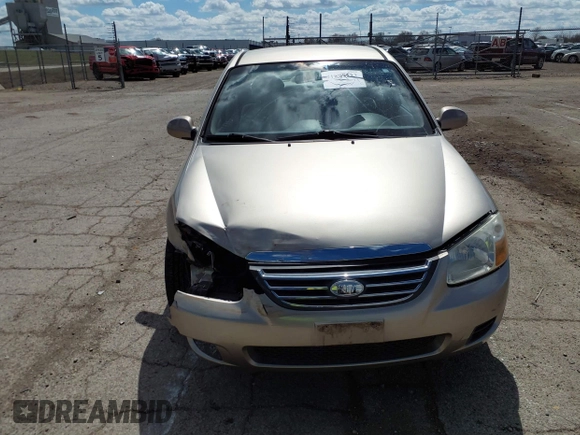 2008 Kia Spectra SX with VIN KNAFE121985552051, listed as a IAAI auction lot 41887222 with 45,308 mi miles. Bid and sale history available at carsss.com. Image 12.
