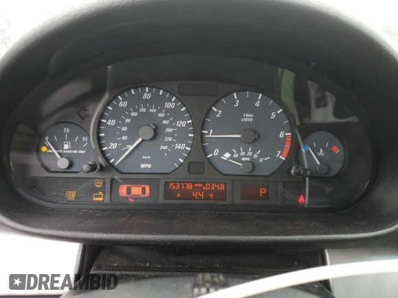 2005 BMW 3 Series 330Ci with VIN WBABW53435PL50544, listed as a Copart auction lot 47233445 with 153,778 mi miles and Clean Title. Bid and sale history available at carsss.com. Image 9.