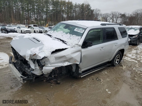 2023 Toyota 4Runner TRD Off Road with VIN JTEPU5JR7P6137744, listed as a Copart auction lot 45661525 with 18,091 mi miles and Non Repairable. Bid and sale history available at carsss.com. Image 1.