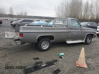 1977 GMC Sierra 1500 with VIN TCL4471504040, listed as a Copart auction lot 81852484 with Not Provided miles and Salvage Title. Bid and sale history available at DreamBid. Image 3.
