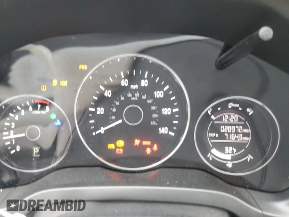 2018 Honda HR-V EX-L with VIN 3CZRU6H70JM701159, listed as a Copart auction lot 87894095 with 28,972 mi miles and Salvage Title. Bid and sale history available at carsss.com. Image 9.