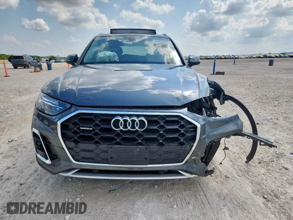 2024 Audi Q5 S line Premium with VIN WA1GAAFY6R2030890, listed as a Copart auction lot 59432555 with 33,671 mi miles and Salvage title. Bid and sale history available at DreamBid. Image 5.