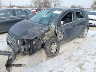 2014 Chevrolet Sonic LT with VIN 1G1JC6SB3E4219055, listed as a IAAI auction lot 41411713 with 76,047 mi miles. Bid and sale history available at carsss.com. Image 2.