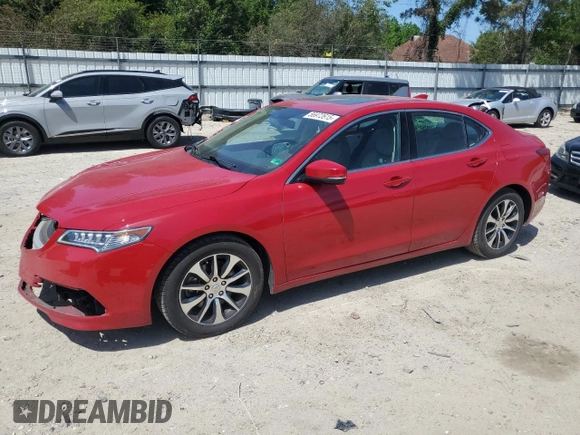 2017 Acura TLX Technology with VIN 19UUB1F50HA010071, listed as a Copart auction lot 56972615 with 124,740 mi miles and Salvage title. Bid and sale history available at DreamBid. Image 1.
