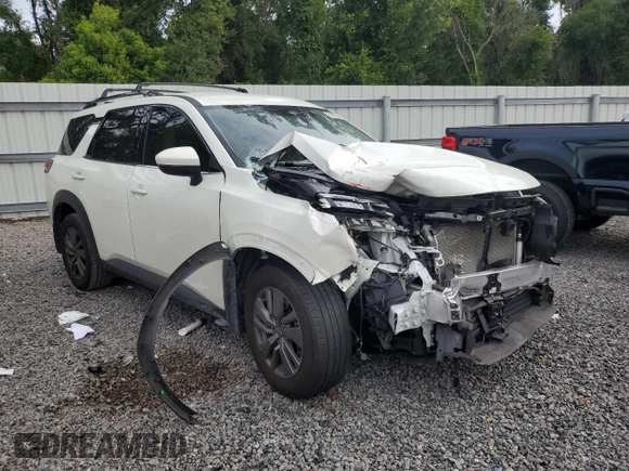 2024 Nissan Pathfinder SV with VIN 5N1DR3BA2RC200075, listed as a Copart auction lot 63467585 with 35,160 mi miles and Non repairable. Bid and sale history available at DreamBid. Image 4.