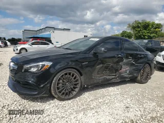 2018 Mercedes-Benz CLA 45 AMG with VIN WDDSJ5CB7JN554081, listed as a Copart auction lot 43916474 with 40,372 mi miles and . Bid and sale history available at DreamBid. Image 1.