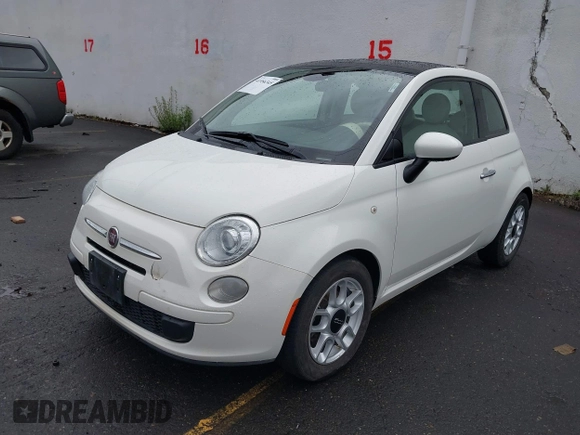 2014 FIAT 500 Pop with VIN 3C3CFFAR7ET223761, listed as a IAAI auction lot 41956345 with 119,946 mi miles. Bid and sale history available at carsss.com. Image 2.