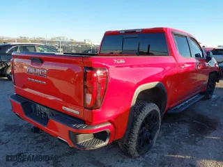 2020 GMC Sierra 1500 Elevation with VIN 3GTU9CED6LG438509, listed as a IAAI auction lot 41065097 with 87,151 mi miles. Bid and sale history available at carsss.com. Image 4.