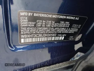 2018 BMW X1 xDrive28i z VIN WBXHT3C36J3H30583, wystawiony jako IAAI lot #42096329 z przebiegiem 43 232 mil mil oraz . Historia ofert i sprzedaży dostępna na DreamBid. Obrazek 9.