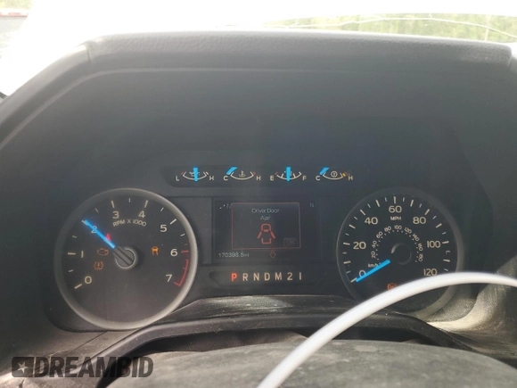 2016 Ford F-150 XLT with VIN 1FTEW1EF7GKE07996, listed as a Copart auction lot 52778085 with 170,398 mi miles and Salvage Title. Bid and sale history available at DreamBid. Image 9.