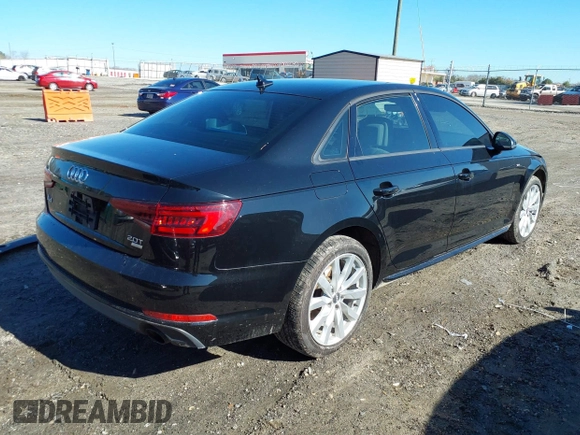 2018 Audi A4 Premium with VIN WAUKMAF41JN018702, listed as a IAAI auction lot 41770021 with 68,128 mi miles. Bid and sale history available at carsss.com. Image 4.