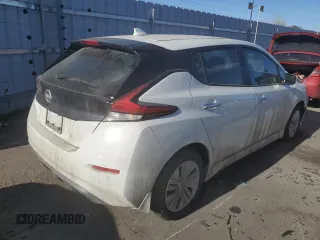 2025 Nissan LEAF S with VIN 1N4AZ1BV4SC557669, listed as a Copart auction lot 43916665 with 8,159 mi miles and Salvage Title. Bid and sale history available at carsss.com. Image 3.