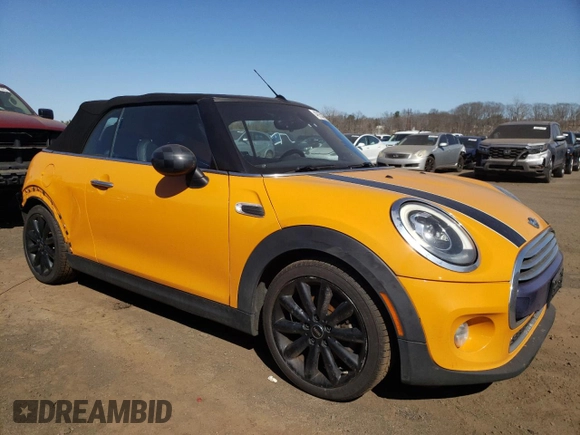 2017 MINI Convertible Cooper with VIN WMWWG5C31H3D00262, listed as a Copart auction lot 49154475 with 130,973 mi miles and Salvage title. Bid and sale history available at DreamBid. Image 4.