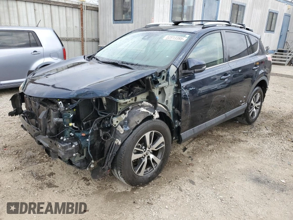 2017 Toyota RAV4 XLE with VIN JTMWFREV7HD098014, listed as a Copart auction lot 53913395 with 131,933 mi miles and Salvage Title. Bid and sale history available at DreamBid. Image 1.