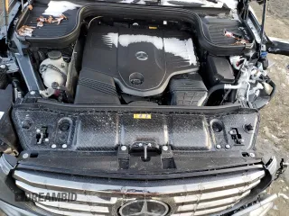 2025 Mercedes-Benz GLS with VIN 4JGFF5KE5SB296098, listed as a Copart auction lot 41367045 with 2,628 mi miles and Salvage Title. Bid and sale history available at carsss.com. Image 12.
