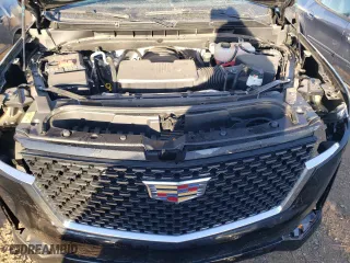 2024 Cadillac Escalade Premium Luxury with VIN 1GYS4BKL9RR232325, listed as a Copart auction lot 77145544 with 4,677 mi miles and Salvage Title. Bid and sale history available at carsss.com. Image 12.