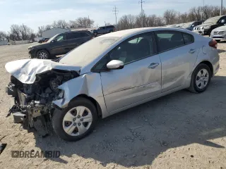 2017 Kia Forte LX with VIN 3KPFK4A74HE039216, listed as a Copart auction lot 48808035 with 108,918 mi miles and Salvage Title. Bid and sale history available at carsss.com. Image 1.