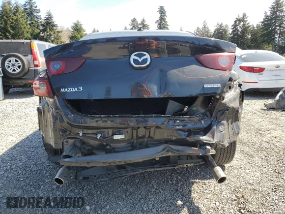 2021 Mazda 3 Premium with VIN 3MZBPADLXMM214735, listed as a Copart auction lot 52958545 with 22,594 mi miles and Salvage title. Bid and sale history available at DreamBid. Image 6.