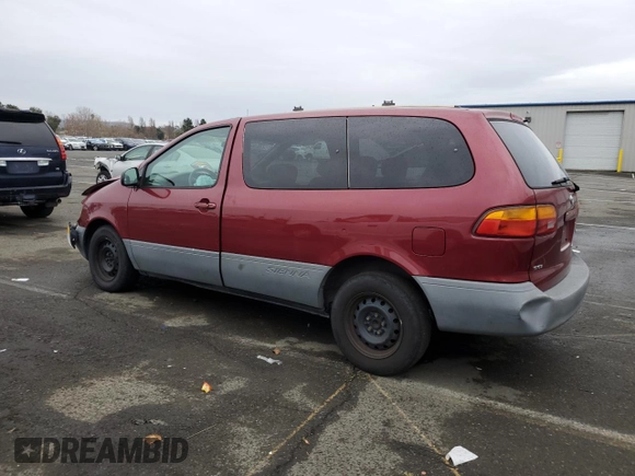 1999 Toyota Sienna CE z VIN 4T3GF19C7XU154663, wystawiony jako Copart lot #85240854 z przebiegiem 197 962 mil mil oraz Szkoda całkowita • Salvage title. Historia ofert i sprzedaży dostępna na DreamBid. Obrazek 2.