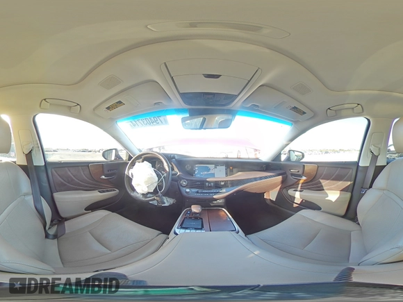 2019 Lexus LS 500 with VIN JTHB51FF0K5009992, listed as a Copart auction lot 79403714 with 49,433 mi miles and Salvage title. Bid and sale history available at DreamBid. Image 12.