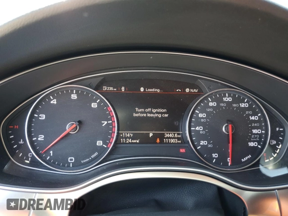 2015 Audi A6 Premium Plus z VIN WAUFGAFCXFN014901, wystawiony jako Copart lot #55737185 z przebiegiem 111 903 mil mil oraz Szkoda całkowita • Salvage title. Historia ofert i sprzedaży dostępna na DreamBid. Obrazek 9.