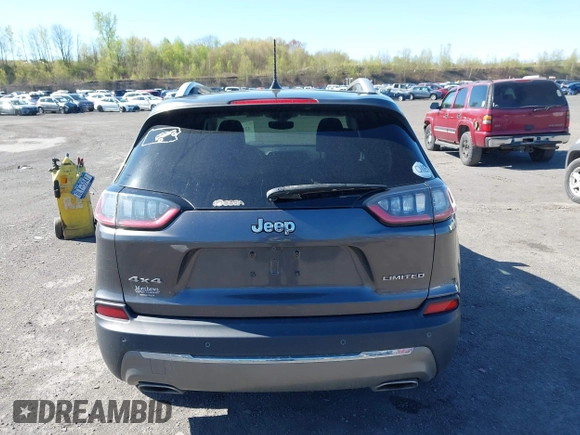 2019 Jeep Cherokee Limited with VIN 1C4PJMDX0KD319579, listed as a IAAI auction lot 42116163 with 94,013 mi miles. Bid and sale history available at carsss.com. Image 16.