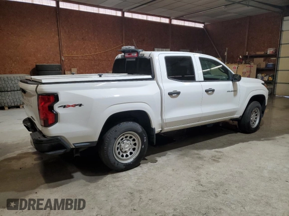 2023 Chevrolet Colorado 4WD Work Truck with VIN 1GCGTBEC2P1205358, listed as a Copart auction lot 47029895 with 31,566 mi miles and Clean title. Bid and sale history available at DreamBid. Image 3.