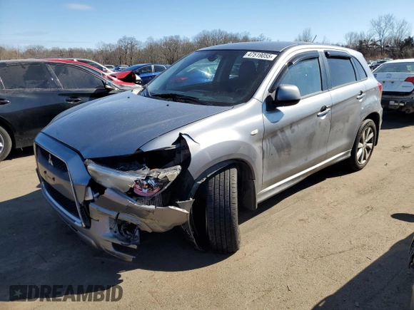 2012 Mitsubishi Outlander Sport SE with VIN JA4AR4AUXCZ004506, listed as a Copart auction lot 47519055 with 156,654 mi miles and Salvage Title. Bid and sale history available at carsss.com. Image 1.