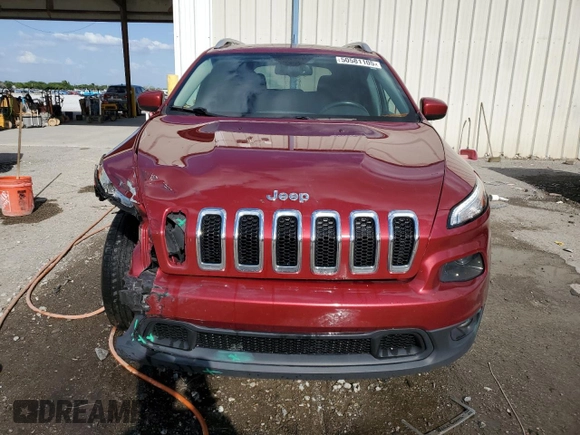 2015 Jeep Cherokee Latitude with VIN 1C4PJMCB5FW527800, listed as a Copart auction lot 50581105 with 84,360 mi miles and Salvage Title. Bid and sale history available at carsss.com. Image 5.
