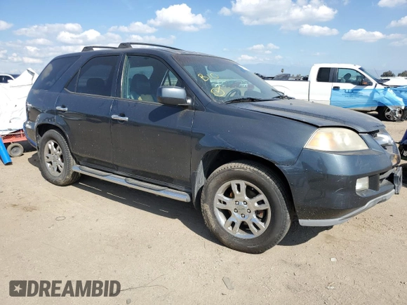 2006 Acura MDX Touring w/Navi with VIN 2HNYD18826H532288, listed as a Copart auction lot 44973554 with 0 mi miles and Non Repairable. Bid and sale history available at carsss.com. Image 4.