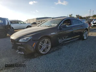 2013 BMW 6 Series 650i with VIN WBA6B2C50DD128130, listed as a Copart auction lot 46718645 with 123,540 mi miles and Salvage Title. Bid and sale history available at carsss.com. Image 1.
