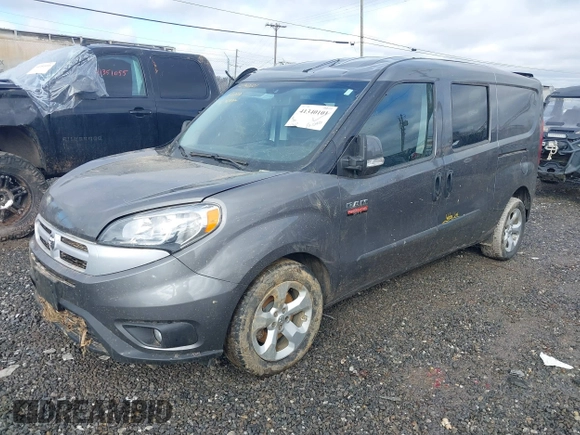 2018 Ram ProMaster City Cargo Van Tradesman SLT with VIN ZFBERFBB9J6J94445, listed as a IAAI auction lot 41340101 with 47,510 mi miles. Bid and sale history available at carsss.com. Image 2.