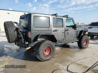 2018 Jeep Wrangler JK Unlimited Sport S with VIN 1C4BJWDG8JL812324, listed as a Copart auction lot 76595354 with 140,013 mi miles and Salvage Title. Bid and sale history available at carsss.com. Image 3.