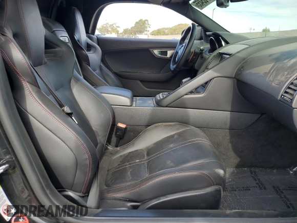 2014 Jaguar F-Type V6 with VIN SAJWA6E75E8K08403, listed as a Copart auction lot 42255455 with 45,292 mi miles and Salvage Title. Bid and sale history available at DreamBid. Image 10.