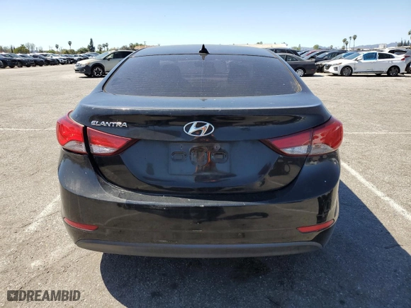 2016 Hyundai Elantra SE with VIN KMHDH4AE1GU575427, listed as a Copart auction lot 49914035 with 91,297 mi miles and Non Repairable. Bid and sale history available at carsss.com. Image 6.