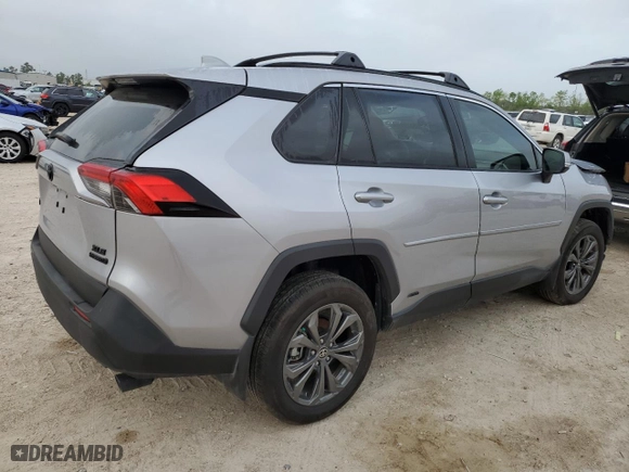 2024 Toyota RAV4 Hybrid XLE Premium with VIN 4T3B6RFV9RU167402, listed as a Copart auction lot 50725155 with 5,923 mi miles and Salvage Title. Bid and sale history available at carsss.com. Image 3.