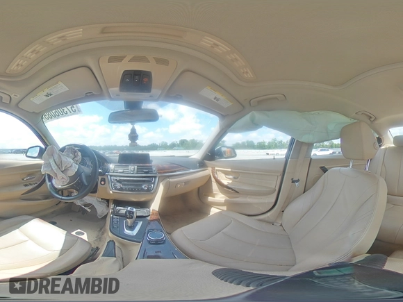 2014 BMW 3 Series 328i with VIN WBA3A5C50EP602567, listed as a Copart auction lot 57306085 with 117,561 mi miles and Salvage title. Bid and sale history available at DreamBid. Image 14.