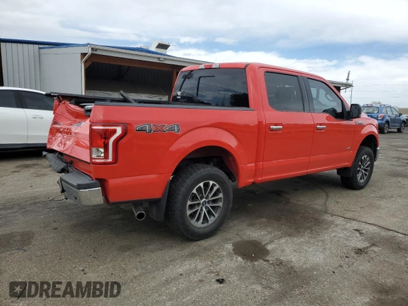 2017 Ford F-150 XL with VIN 1FTEW1EP9HKE18282, listed as a Copart auction lot 49731375 with 106,717 mi miles and Salvage Title. Bid and sale history available at carsss.com. Image 3.